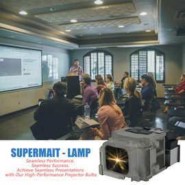 Supermait Lamp for EPSON ELPLP94/V13H010L94 Replacement Projector Lamp,Fit for EPSON EB-1780W,EB-1781W,EB-1785W,EB-1795F,H793A,H793B,H793C,H794A,H794B,PowerLite 1780W,PowerLite 1781W,PowerLite 1785W