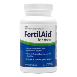 Fairhaven Health® FertilAid For Men, suplemento alimenticio diseñado para mejorar la salud reproductiva masculina, 90 Cápsulas.
