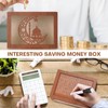 [2024 New] Cash Vault Wooden Savings Box, Piggy Bank for