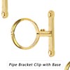 Hdtyyln 2Pcs Brass Water Pipes Clamp, Pipe Support Clamps Fit