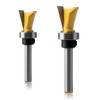2 Pcs Dovetail Joint Router Bits Set, 1/4 Inch Shank