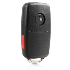 Flip Key Fob Remote fits VW Volkswagen Beetle CC Eos Golf GTI Jetta Passat Tiguan Touareg 2011 2012 2013 2014 2015 2016 (NBG010180T)