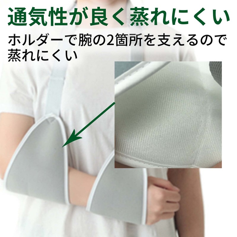 HAMILO 腕つりサポーター アームスリング 腕固定 左右兼用 2個セット