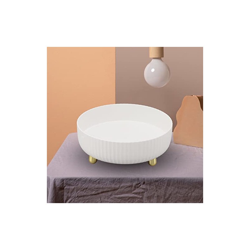 Hztyyier Especiero Giratorio, Especiero Redondo para Condimentos de Cocina (Blanco),