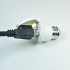 YCSSSD E26/E27 Waterproof Light Bulb to Socket Adapter, 3 Prong