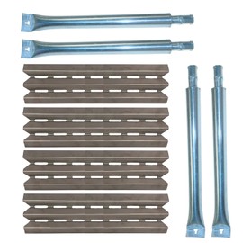 Htanch SN6021 (4-Pack) SA1081 (4-Pack) 15.875 inch Stainless Steel Heat Plate and Burner for Huntington 6020-54 6020-57 6020-64 6123-64 Broil King 9625-84, 9625-87, 9635-84 Baron 320, 340, 420, 440