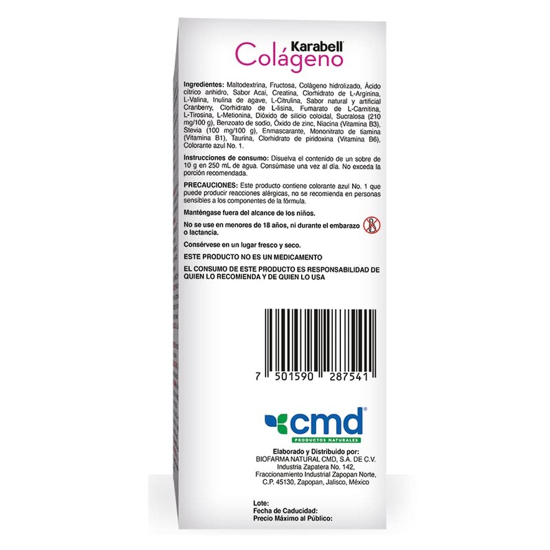 CMD - KARABELL COLÁGENO - Colágeno, Vitaminas y Aminoácidos -