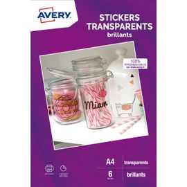6 Clear Inkjet Printable – A4