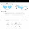 YOJUED Heart Sunglasses Vintage Cat Eyes Glasses Love Heart Shape