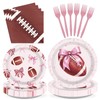 96Pcs Football Party Decorations for Girls, Serves 24