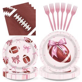 96Pcs Football Party Decorations for Girls, Serves 24