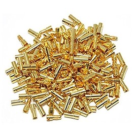 powerday 3.5mm Gold Bullet Connector Male or Female Plug for Battery ESC Motor(50 Pairs)
