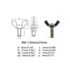 M6-1.0x25mm Wing Bolt with Washers Hex Nuts Wing Screw Stainless
