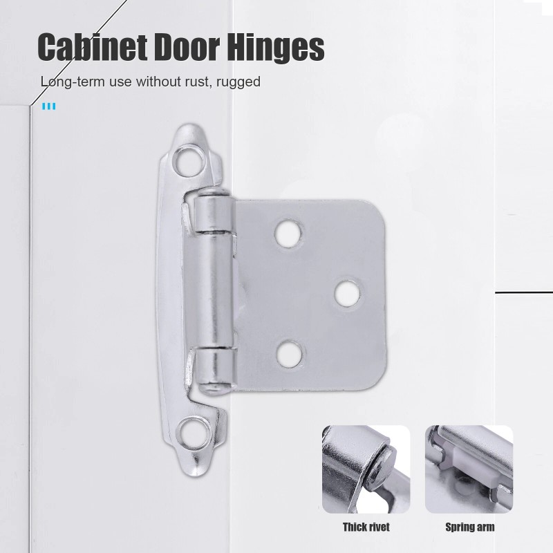 Dazone 20PCS Cabinet Hinges 1/2" Overlay Self Closing Door Cabinet