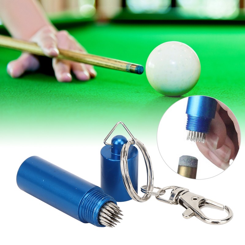 2PCS Metal Billiard Pool Cue Tip Pricker Snooker Club Head