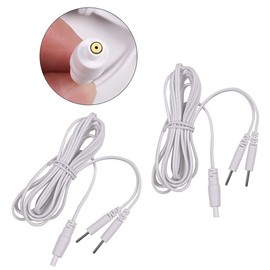 Tens Wire Rope Electrode Cable Electrode Cords Plug 2.0mm Lead Wires Pack of 4