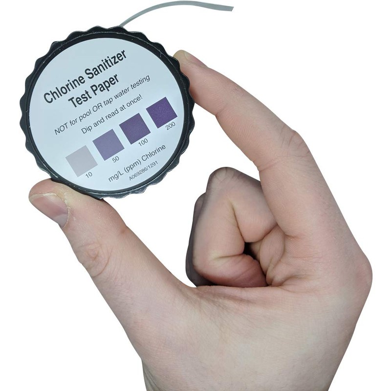 Chlorine Sani Test Strips for Food Service Restaurant Sanitizer Bleach