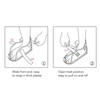 Plaster Cast Shoes Thick Soled Open Toe Heel Broken Foot