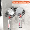 ZVZM Shower Shelf No Drilling Black Corner Shelf, Shower Shelf,