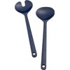BRUNNER 0830039N.C8C Set Posate per Insalata Melamina, Design Blu Cosmic