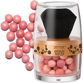 Zermat Reflex Pearl Blush Lotus Pink Face Blush Makeup Light Pink Blush with Rice Powder & Vitamin B Hypoallergenic Matte Blush for Natural Glow Rubor en Perlas 180g / 6.3oz