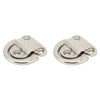 Stainless Steel Marine Folding Pad Eye Cleat Heavy Duty D