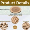 Natural Small Wood Slices for Crafts, 1.2"-2.5" Unfinished Wood Pieces