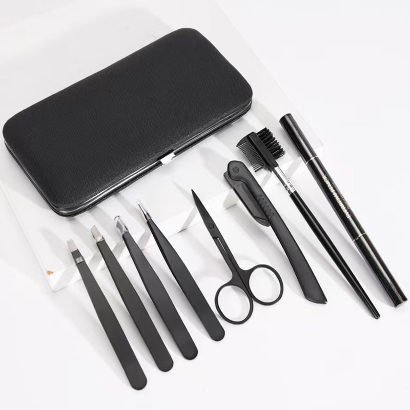 XFJSAK 8-piece eyebrow grooming set, professional eyebrow grooming set includes
