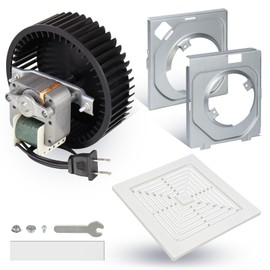 BKR60 for Broan-NuTone,BKR60 Bath Fan Replacement Motor and Cover S97011723,BKR60 for Broan Replacement Motor 688 671 670 689 EC50 EC70,690NT-A Replacement for NuTone 696N-R02 695 696N 693,60 CFM