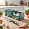 Electric Knife Sharpener for Kitchen, 3-Stage Diamond Abrasive Discs with