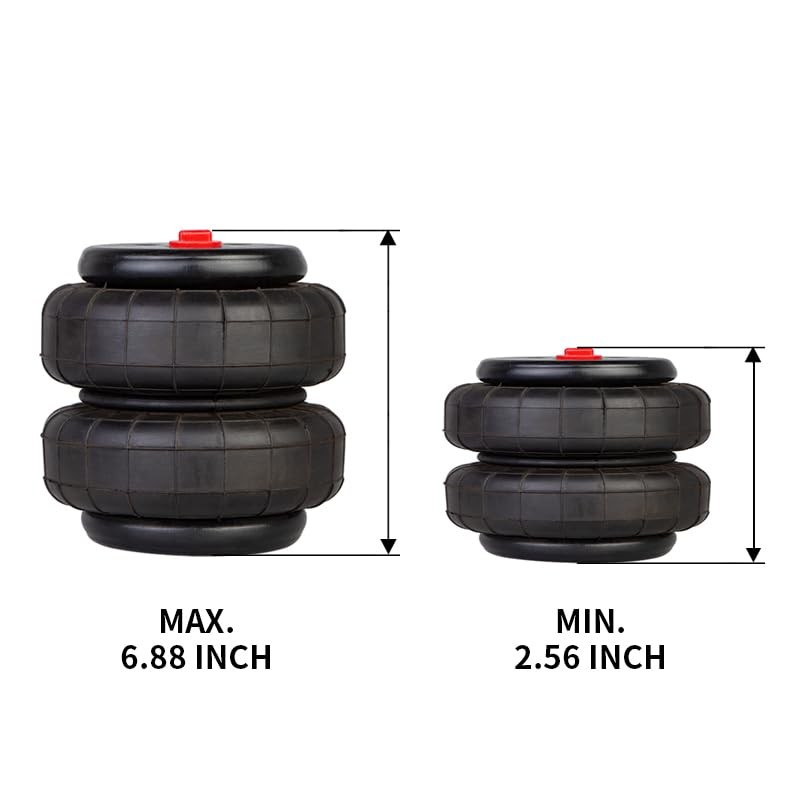 ZHSYMX 2500 lb Universal Replacement Air Spring Bag 1/2" NPT