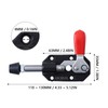 2Pcs Toggle Clamp, Quick Release Push Pull Toggle Clamp, Cast