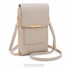 Touchscreen Phone Crossbody Bag for Women – Sequined PU Wallet