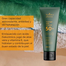 Botanicapharma Sun Cream for Body SPF 50+, UVB, UVA and Blue Light Protection, 200ml, High Antioxidant, Anti-Ageing and Moisturising Capability, Liquid and Light Texture