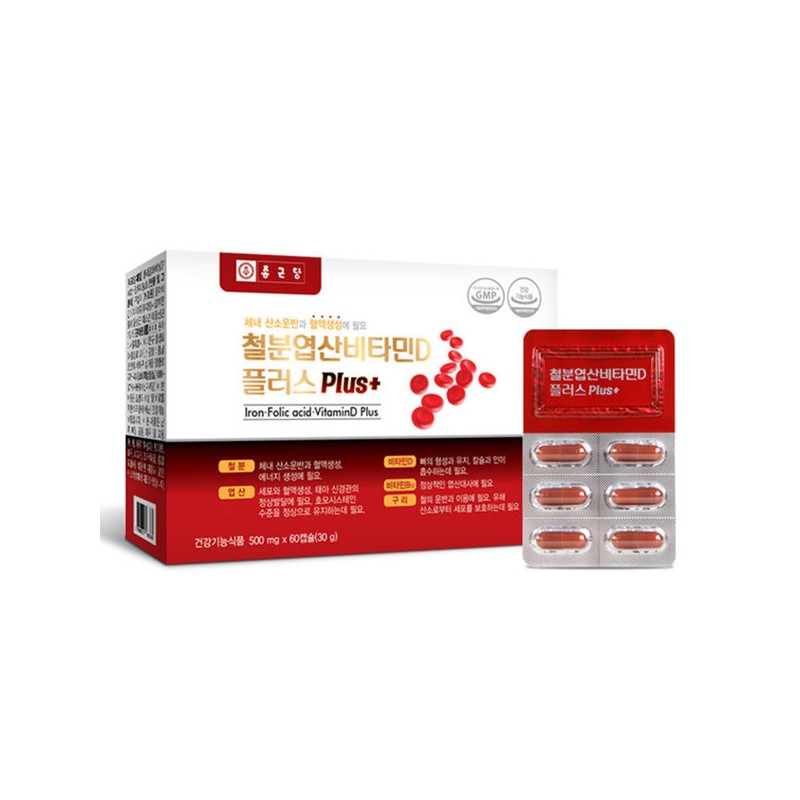 Chong Kun Dang Iron Folic Acid Vitamin D Plus /60