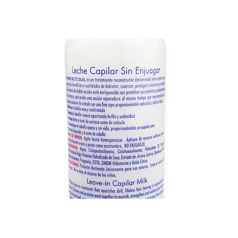 Loquay Blitz Dual Tratamiento Reconstructor Leche Capilar Cabello Seco y