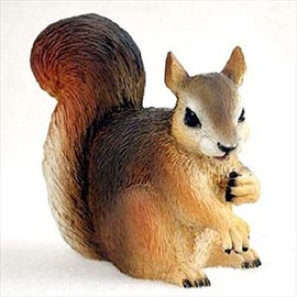 Squirrel Figurine - Red