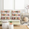 Hello Fall Pillow Covers 18x18 Inch Bonfires Pumpkin Throw Pillows