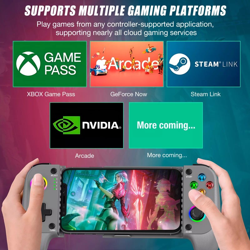 ESYWEN RGB Wireless Mobile Game Controller,Pho