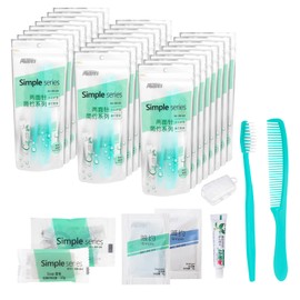 Hygiene Kit, Hygiene Kit Bulk, Individually Packed, Travel Hygiene Kit With Toothbrush, Toothpaste, Comb, Shampoo, Shower Gel, Shower Cap And Soap, Suitable For Hotel, Home, Camping, Travel (20 sets)