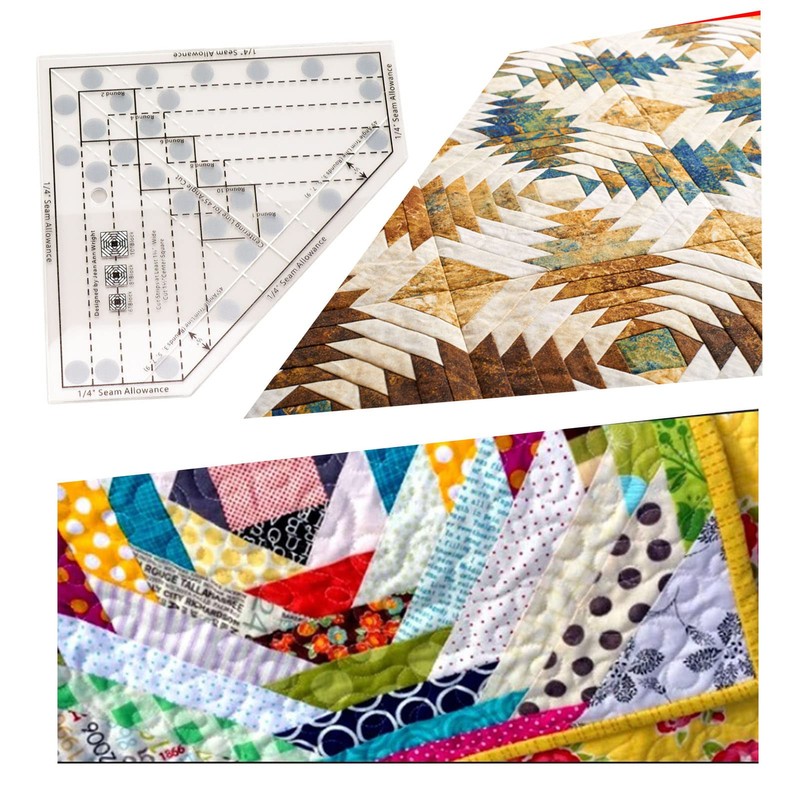 Wifehelper Mini Quilt Ruler Tool Mesh Pineapple Sewing Ruler Tools