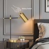 Folux Modern Industrial Working Table Lamp, Minimalist Desk Lamp, Gold