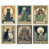Arte de pared de gato Cartel de gato Tarot gato