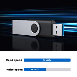 KOOTION Pack of 10 USB Sticks 64 GB USB 3.0 Memory Sticks Set of 10 Colourful Data Stick Pack of 10 Memory Stick Metal 64G Thumb Drive USB Flash Drives 64 GB Flash Sticks USB Flash Drive Multicoloured