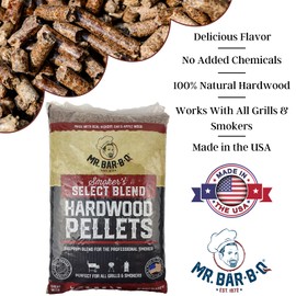 Mr. Bar-B-Q Smokers Select Blend Smoking Pellets (20 lb. Bag) | Premium Smoking Blend for The Professional Smoker | All-Natural Hardwood Pellets