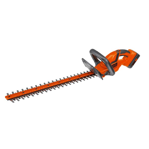 BLACK+DECKER 40V MAX* Lithium-Ion 22-Inch Cordless Hedge Trimmer (LHT2240),Red/Grey