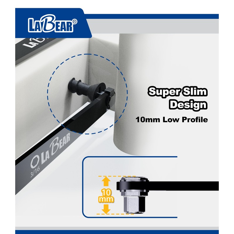 LABEAR - SAE HEX Ultra Low Profile Offset Screwdriver Set,