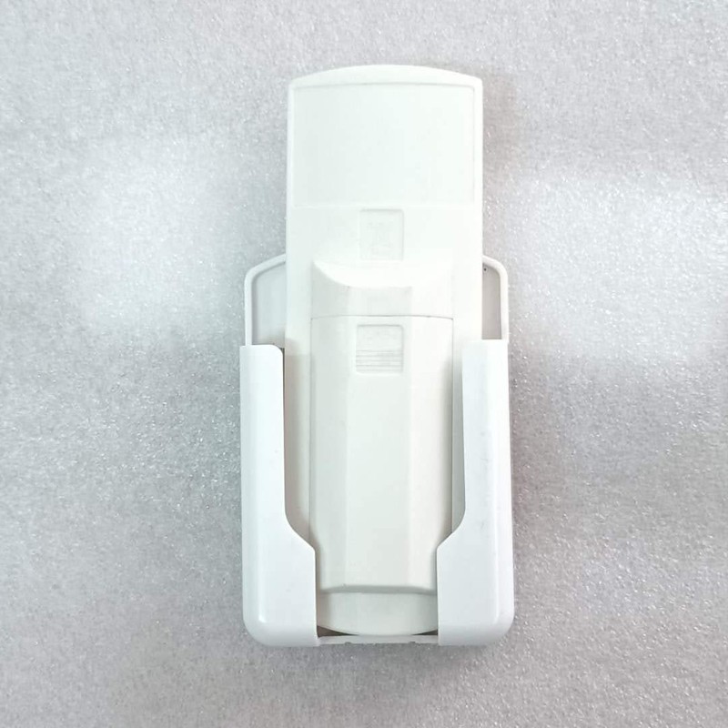 E-outstanding Remote Control Rack Holder White Wall-Mounted Organizer Self Adhesive