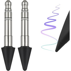 Bolígrafo delgado de 2 puntas (paquete de 2) de repuesto para Surface Slim Pen 2, puntas de repuesto de sensibilidad en tiempo real para Surface Pro 8/Surface Pro X/Surface Laptop Studio/Surface Duo 2
