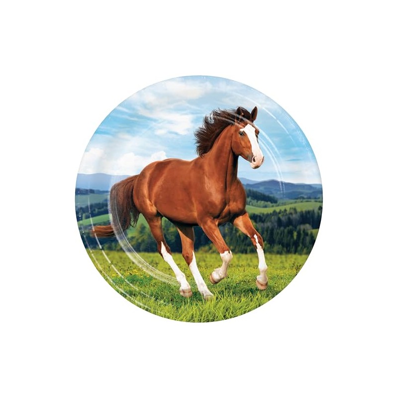 Trendware Wild Horse Paper Plates, 24 Count